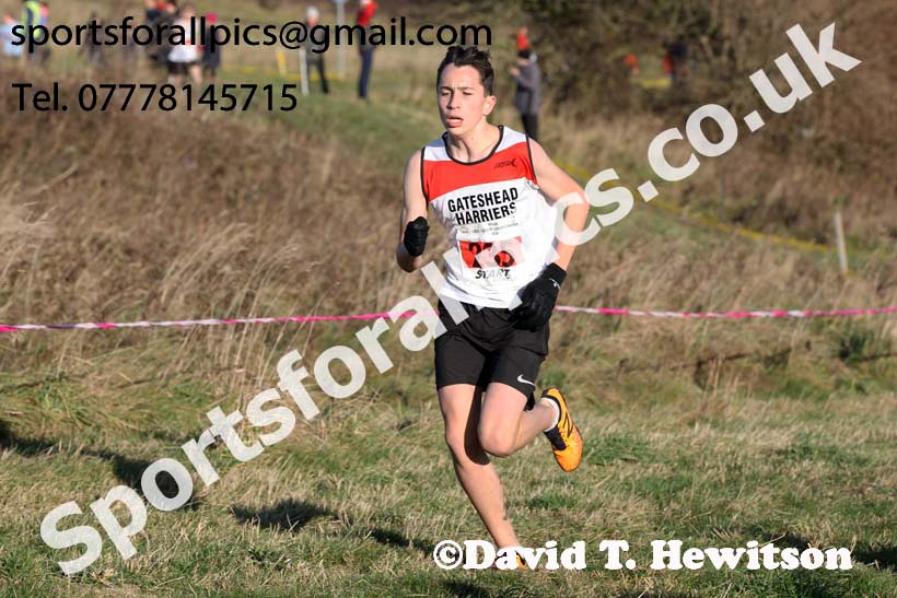 Boys under-15s North Eastern Cross Country, 2018 Northern Cross Country Champs., Wrekenton, Gateshead. Photo:  David T. Hewitson/Sports for All Pics